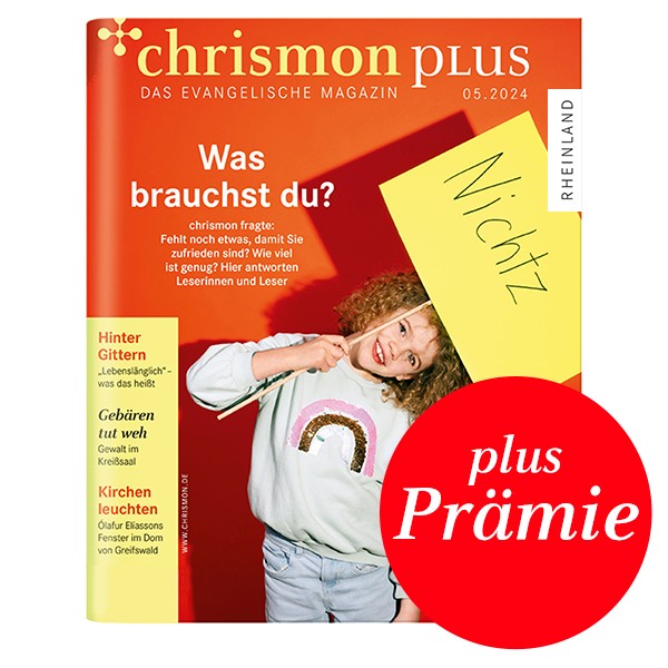chrismon plus Rheinland – Abo zum Weiterempfehlen